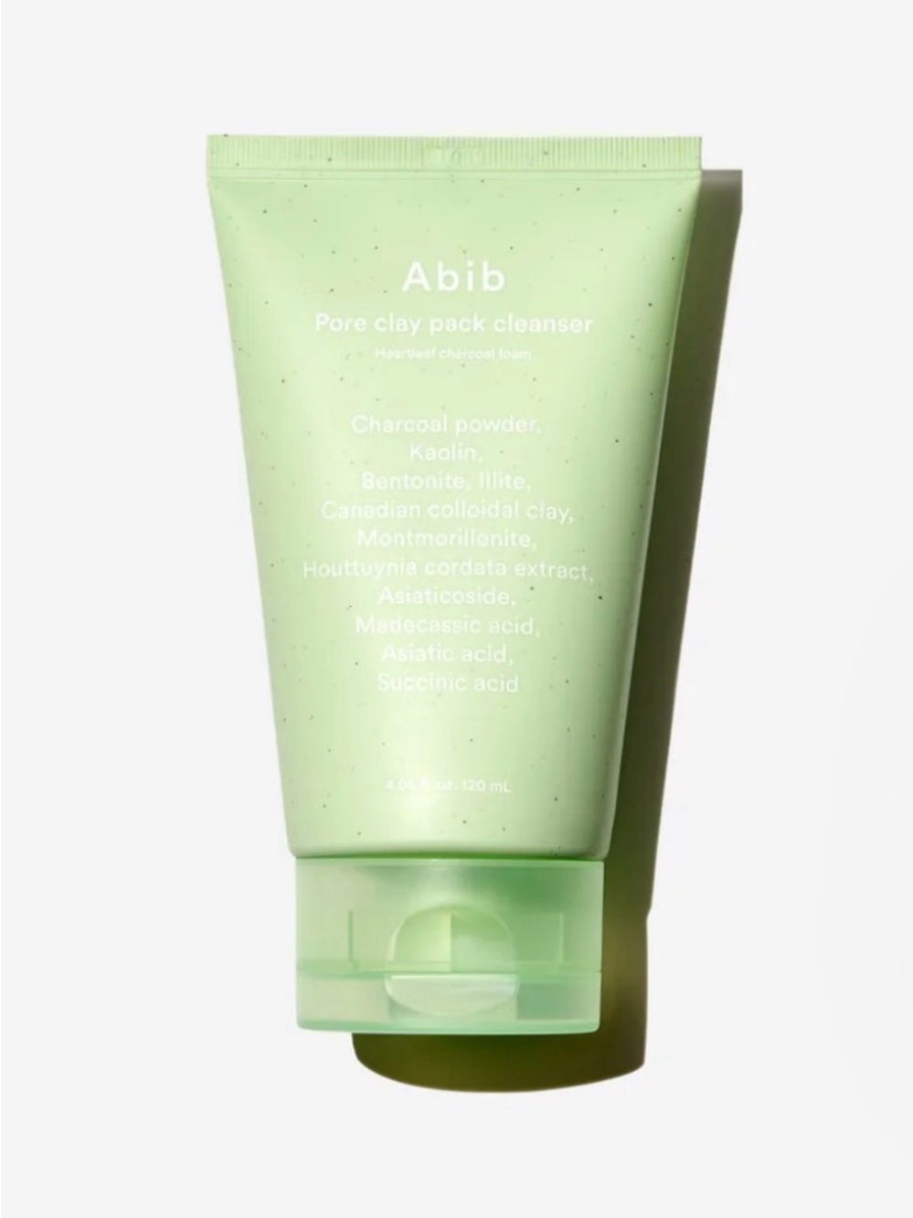 Abib Pore Clay Pack Cleanser Heartleaf Charcoal Foam